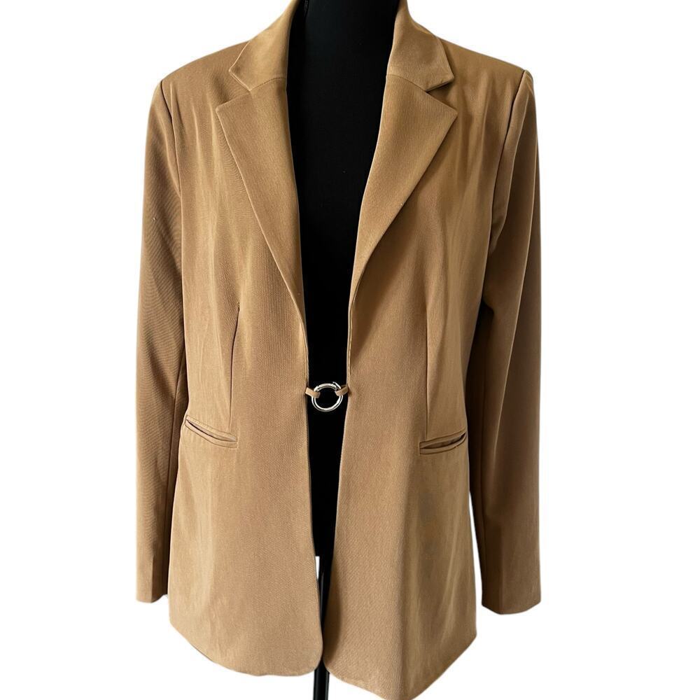 Danielle Bernstein Women’s Career Open Blazer Silver Closure‎ Size Medium